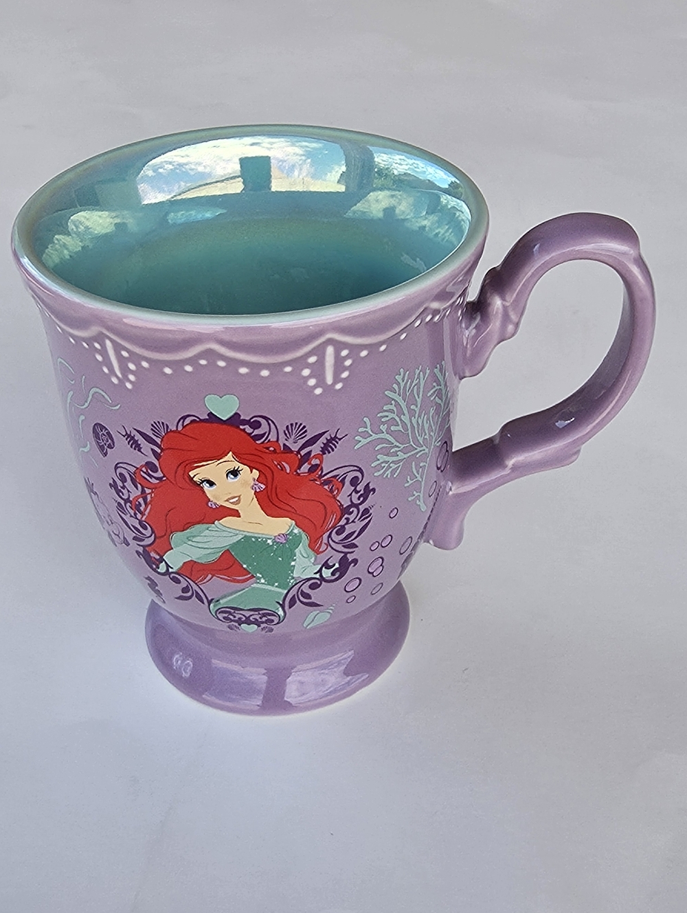 Disney Store Authentic Ariel Flower Princess Collection 10 oz Mug - Rare